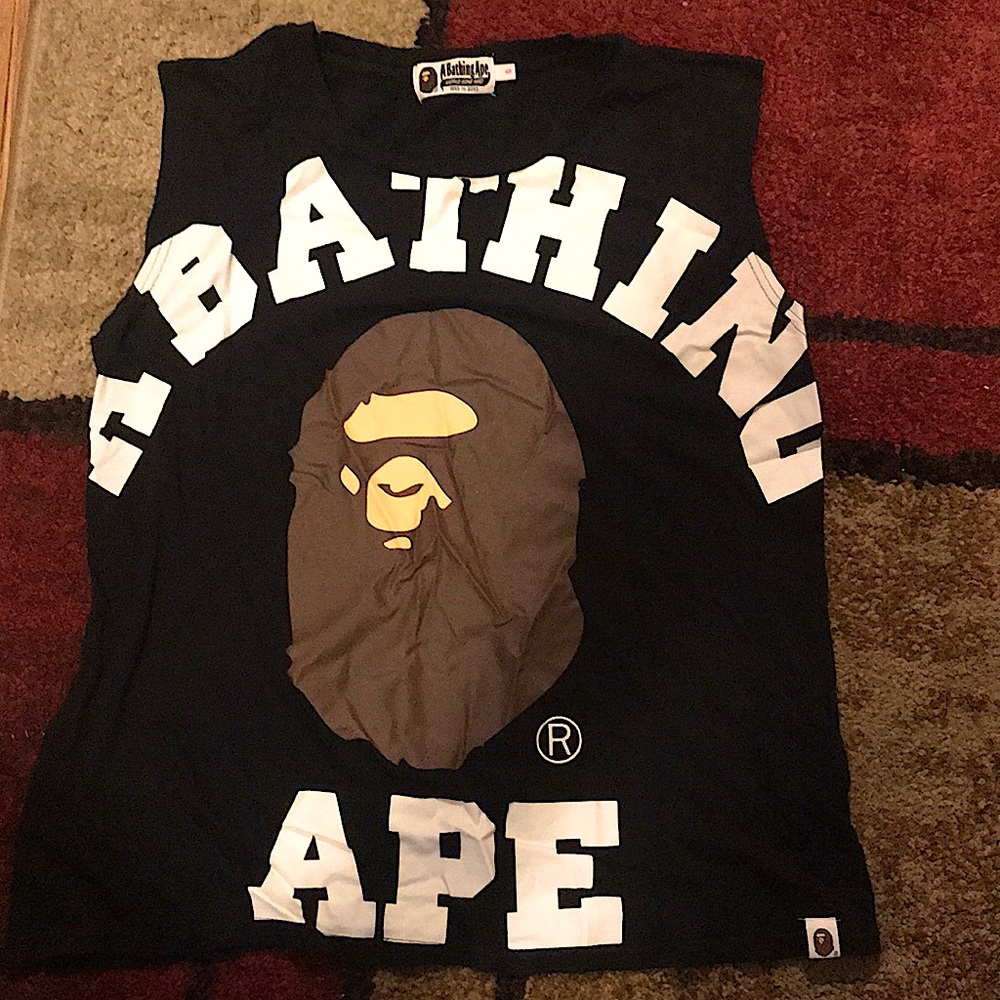 A bathing ape tank top size small unisex